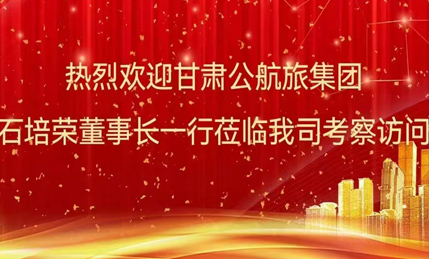 热烈欢迎甘肃公航旅集团石培荣董事长一行莅临我司考察访问